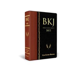 Bíblia King James 1611 de Estudo Holman - Marrom com Preta - 6° Edição