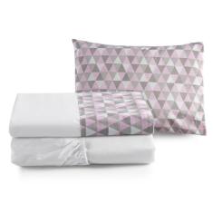 Kit Lençol Mini Cama Montessoriana 100%Algodão Cores Moderno - ENTROU 