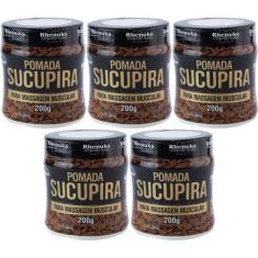 Atacado Revenda 5 Pomada Sucupira 200g Desconforto Muscular - Rhenuks