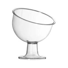 Taça Inclinada Media Acrílica Para Doces - Três Triângulos