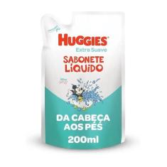 Sabonete Liquido Huggies Extra Suave da Cabeca aos Pes Refil 200ml