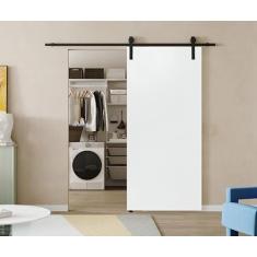 Porta Celeiro de Correr Branco Prime - 210x90