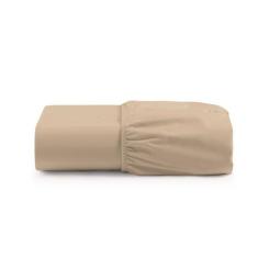 Lençol Cama Casal King 180 Fios Percal Algodão Com Elástico Na Volta T