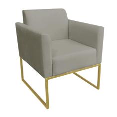 Poltrona Marisa Suede Marrom Rato