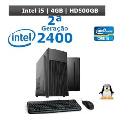 Computador Desktop I5 2400 3.10 GHz 4gb Hd 500gb 2ª Geração + Kit Teclado e Mouse HDMI Sata