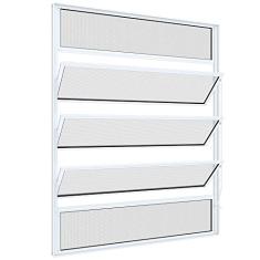 Janela Basculante sem Grade Riobras Alumínio 60cmx80cm Branco