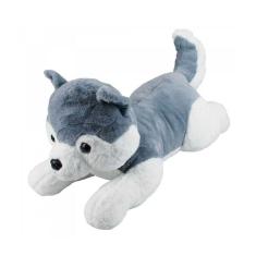 Cachorro De Pelúcia Husky Deitado 33 Cm