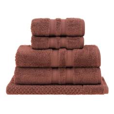 Jogo de Toalhas Buddemeyer Algodão Egípcio Castanho 5 Peças