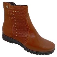 Bota Cano Curto Couro Bottero 346702 Feminina-Feminino
