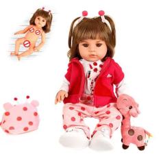 Boneca Reborn Realista Baby Alive Menina de Silicone Senta - Cegonha R