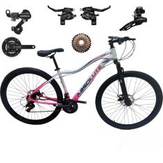 Bicicleta Feminina Mtb Aro 29 Aluminio Absolute Hera 21v Disco Mecânco Conjunto Shimano-Feminino