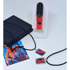 Kit Relógio Infantil Digital led Prova água Bracelete Disney 3d Homem 