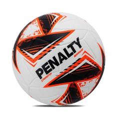 Bola De Futebol Campo Penalty Bravo XXV, Branco, Laranja