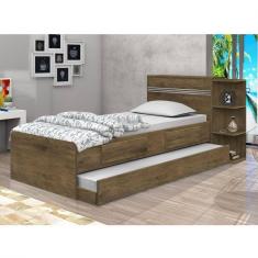 Conjunto Cama de Solteiro com Cama Auxiliar