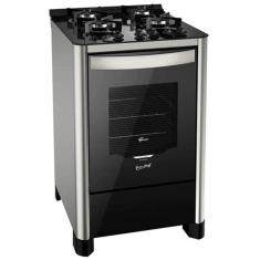 Fogão Fischer Gran Cheff 4 Bocas Acendimento Automático Mesa de Vidro