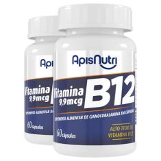 Kit 2 Vitamina B12 Apisnutri 60 Cápsulas