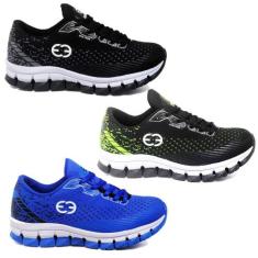 Kit 3 Tênis Infantil Masculino Evoltenn Impacto, Azul, 29