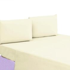 Lençol Casal Bainha Sem Elástico Linha Gold 01 Peça Percal - Donamaria