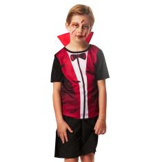 Fantasia Halloween Infantil Vampiro Poncho Mexicano Palhaça