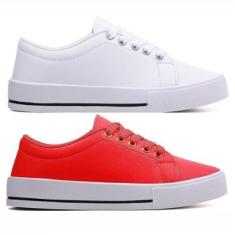 Kit 2 Pares Tênis Casual Conection Feminino Masculino-Feminino