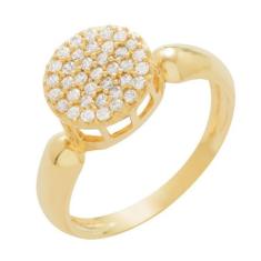 Anel de Ouro 18k Feminino Chuveiro Carineria, 25