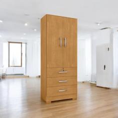 Guarda Roupa Solteiro Paris 2 Portas 2 Gavetas MDF Naturalle Framar