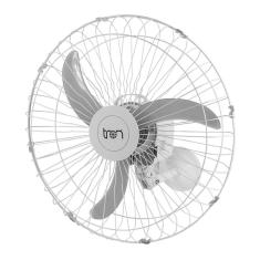Ventilador de Parede Oscilante Tron Hélice 52cm 3 Pás Branco Modelo 60cm Controle Manual 220V