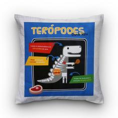 Capa de almofada VivaIN infantil dinossauro terópodes