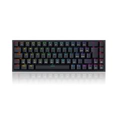 Teclado Mecânico Gamer Redragon Castor RGB K631-RGB ABNT2 Switch Redragon Azul USB Removível, Preto - K631-RGB (PT-BLUE)