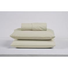 Kit Jogo Cama Casal 3 Peças 100% Algodão Percal 200 Fios Lençol com El