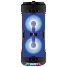 Caixa de som bluetooth Torre recarregável amplificada potente Led RGB 