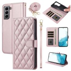 Furiet Capa carteira para Samsung Galaxy S21 5G 6,2 polegadas com alça de pulso, alça de ombro, vários compartimentos para cartões, bolsa fólio, acessórios de couro PU, capa de celular para S 21 21S