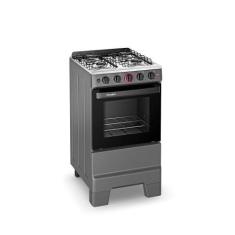 Fogão a Gás Mesa Inox Forno 50L Limpa Fácil e Acendimento Automático E
