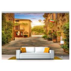 Papel De Parede Cidade Antiga Rua Itália Vila Cda24 - Você Decora