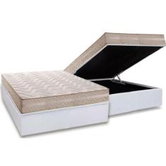 Conjunto Box Baú Casal: Colchão Espuma Paropas D28 / Master AG80 Clean