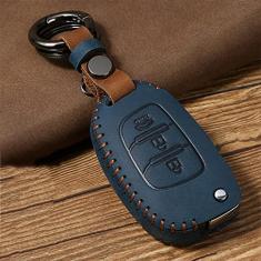 Capa para porta-chaves do carro, capa de couro inteligente, adequado para Hyundai ix25 ix35 i10 i20 Solaris Tucson Sonata Santa Fe Sport, capa para chaves do carro ABS Smart porta-chaves do carro
