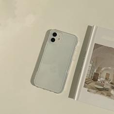 Capa de telefone para iphone 14 plus 12 mini 11 13 pro max xr x xs max 7 8 cor pura contratada capa traseira de proteção transparente, b112,1, para iphone 13pro max