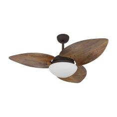 Ventilador De Teto Marrom 3 Pás Rádica Imbuia 127V