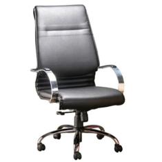 Poltrona Presidente Luxuosa com Braços Cromados Linha Chief - Design O