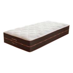 Colchão Solteiro King Diamante Mola Ensacada (30x96x203) Bege e Marrom