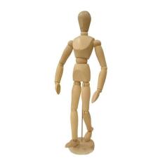 Boneco Manequim Articulado De Madeira 14 Cm - Onyx