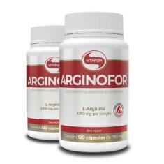 Kit 2 Arginofor Vitafor 120 Cápsulas