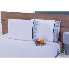 Jogo De Lençol Thais Enxovais Viúva 100% Algodão 200 Fios