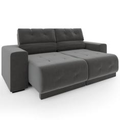 Sofá Mamflex Retrátil e Reclinável Taurus 2 Lugares 3080 em tecido Vel