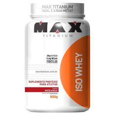 Whey Protein Isolado Iso Whey 900 g - Max Titanium-Unissex