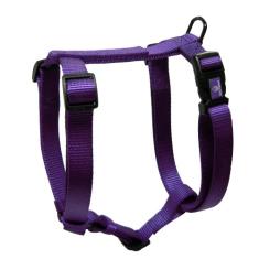 Hamilton Peitoral para cães de nylon ajustável confortável, roxo, 2,5 cm x 101,6 cm - 127 cm