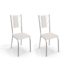Conjunto com 2 Cadeiras Lisboa Branco