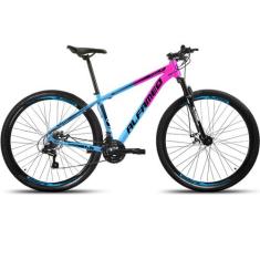 Bicicleta Aro 29 Alfameq Half Freio Disco 21v Câmbios Shimano, Rosa, A