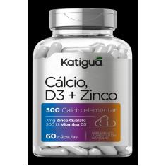 CáLCIO + D3 + ZINCO 60 CáPS - KATIGUá Katigua 