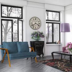 Sofá 2 Lugares Namoradeira Sintético Mona Luxo Branco